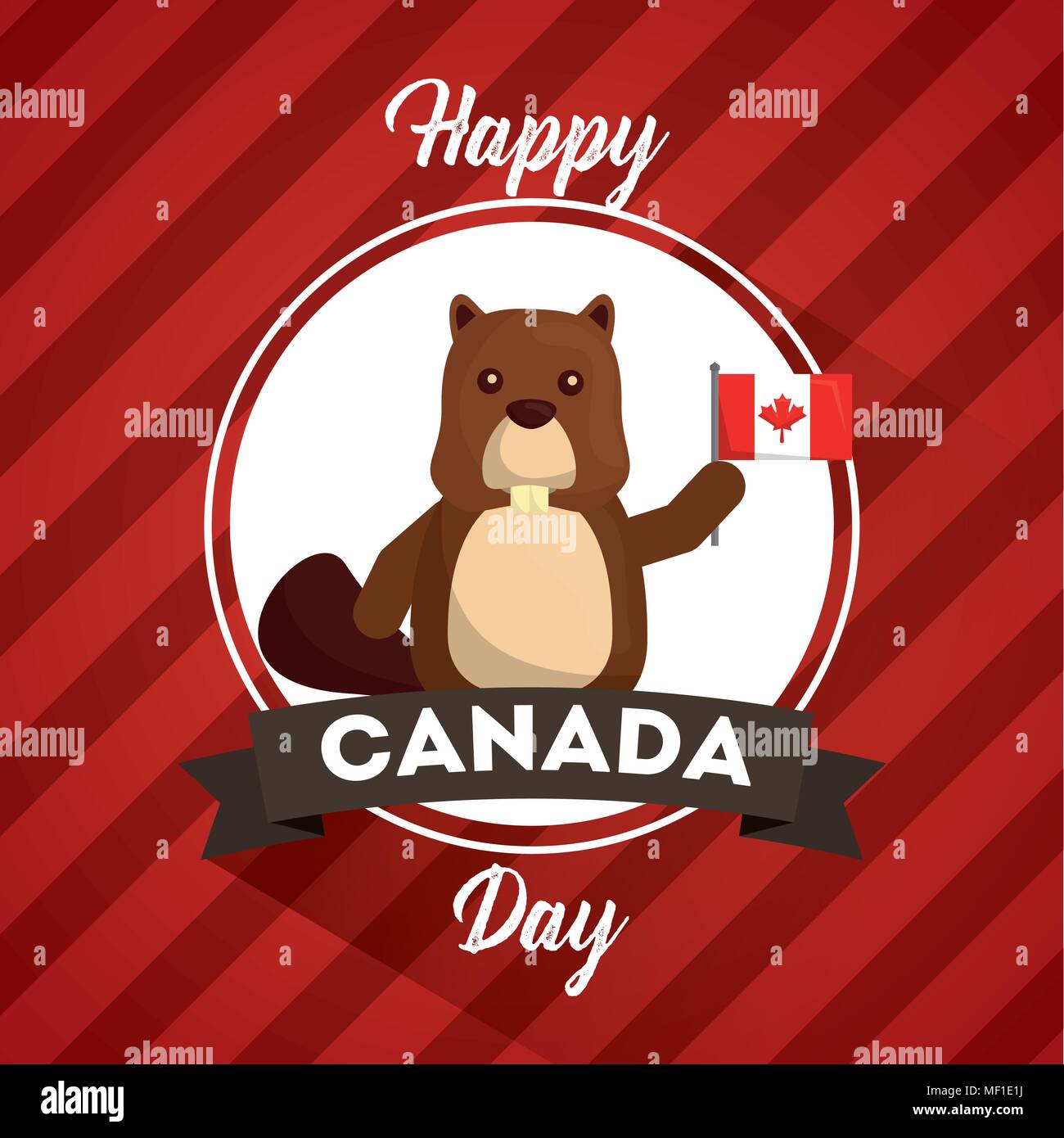 Happy Canada Day Stock Vektor