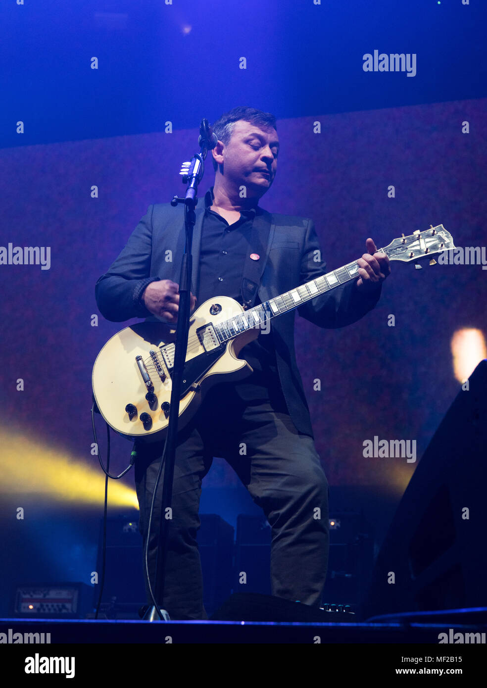 Newcastle, UK. 23. April 2018. Manic Street Prediger live bei der Metro Radio Arena, Newcastle. 23 März 2018 Quelle: Daniel Tracy/Alamy leben Nachrichten Stockfoto