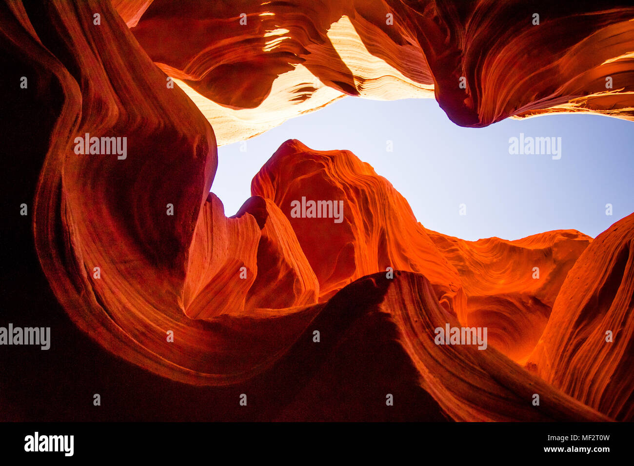 Lower Antelope Canyon in der Nähe von Page in Arizona, USA Stockfoto