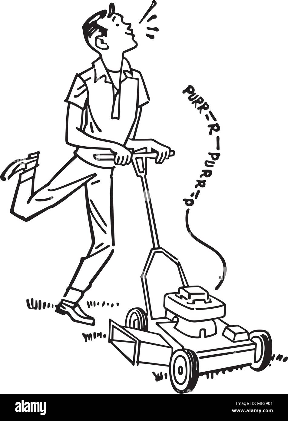 Retro Clip Art Illustration - Retro Clipart Illustration Stock Vektor