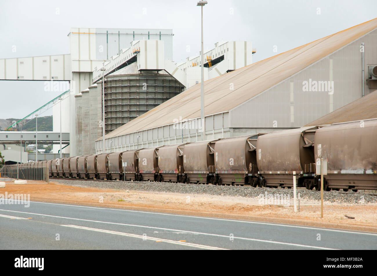 Korn Güterzug Stockfoto