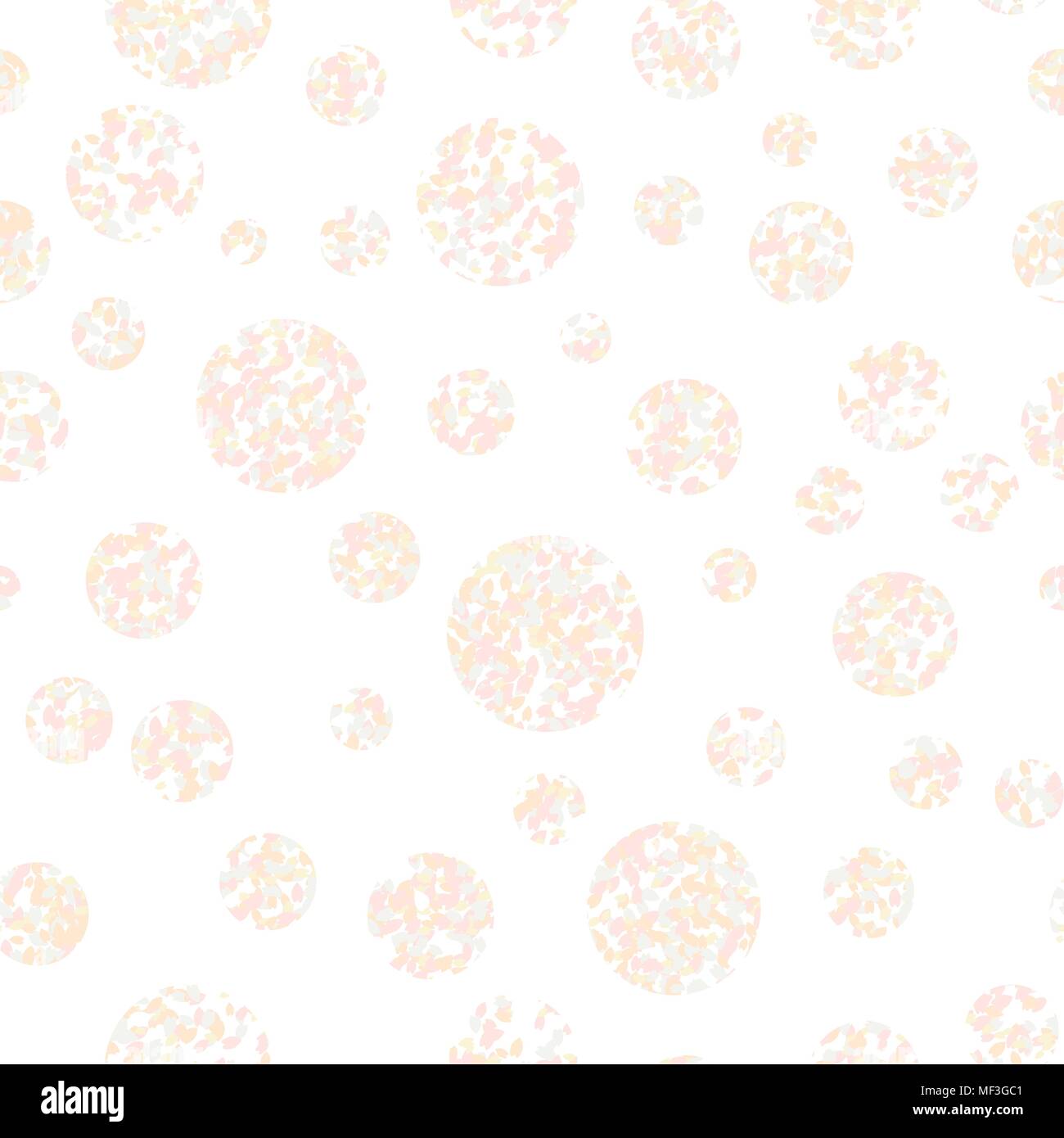 Pastellfarbene Kreise. Nahtlose Muster. Abstrakte Textur. Einfache Hintergrund. Runde Elemente. Für Tapeten, musterfüllungen, Web-seite Kulisse. Stock Vektor