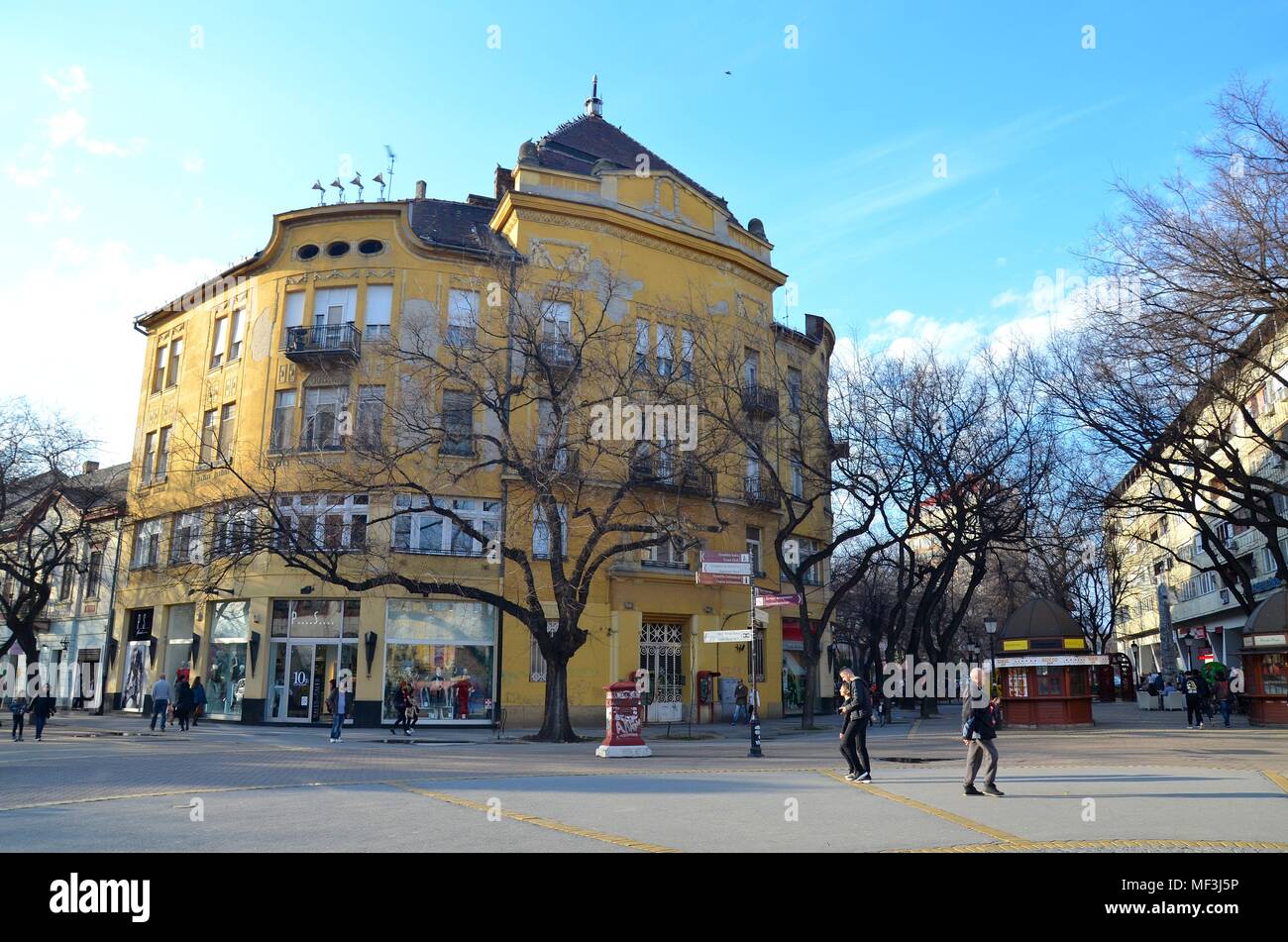 Im Zentrum von Subotica (Vojvodina, Serbien) Stockfoto