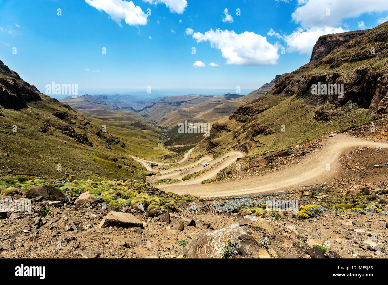 Afrika, Südafrika, KwaZulu-Natal, Underberg, Sani Pass Stockfoto