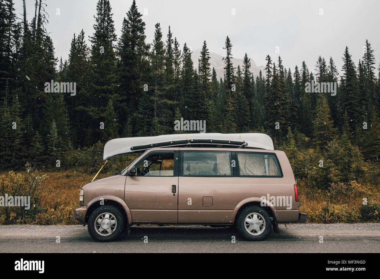 Kanada, Alberta, Icefields Parkway, Banff National Park, van Stockfoto