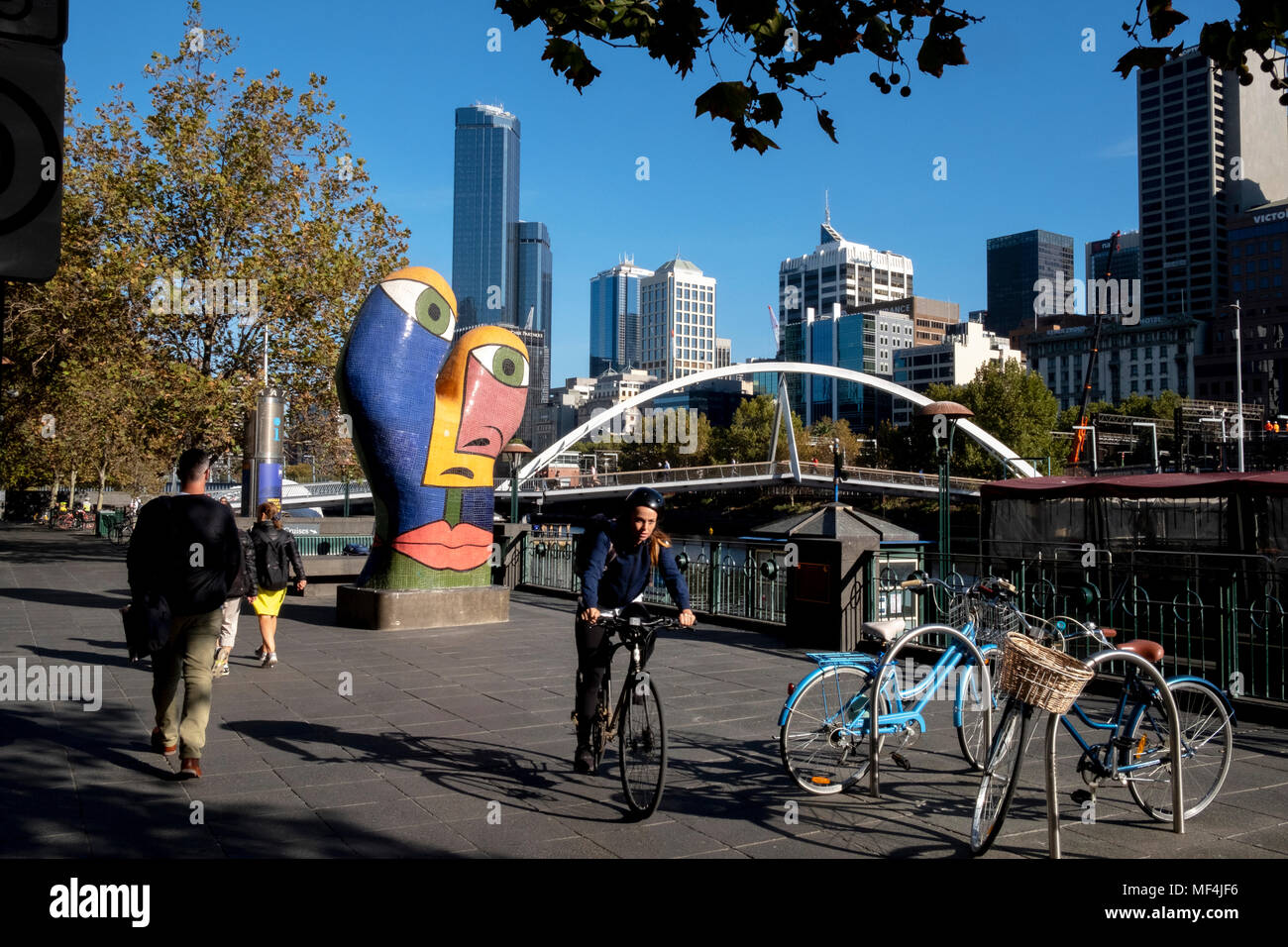 Southbank, Melbourne, Australien Stockfoto