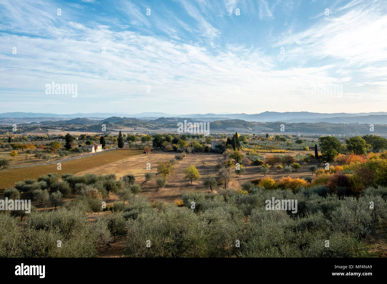 Sarteano in der Provinz von Siena, Toskana, Italien Stockfoto