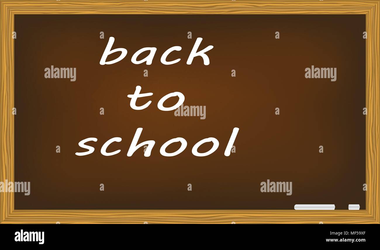 Blackboard isoliert auf weißem Hintergrund Vector Illustration. Stock Vektor