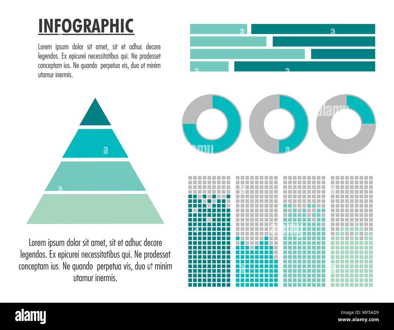 Infografik mit Statistiken design Stock Vektor