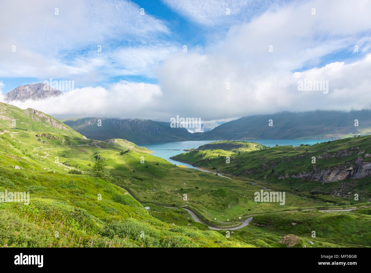 Frankreich, Rhône-Alpes, Savoie, Lac du Mont Cenis Stockfoto