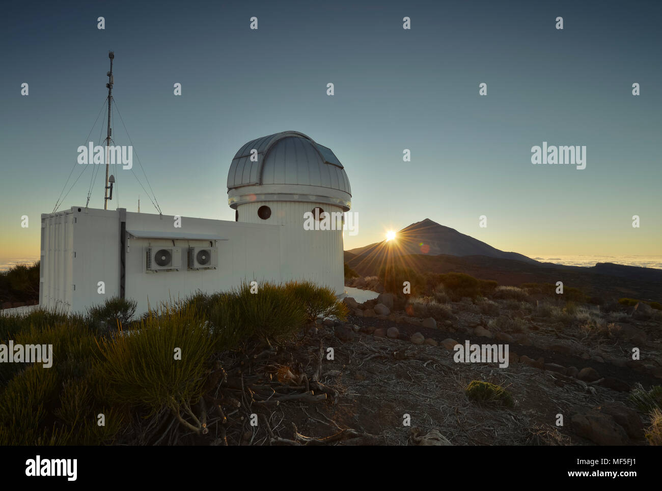 Spanien, Kanarische Inseln, Teneriffa, Teide Observatorium Stockfoto