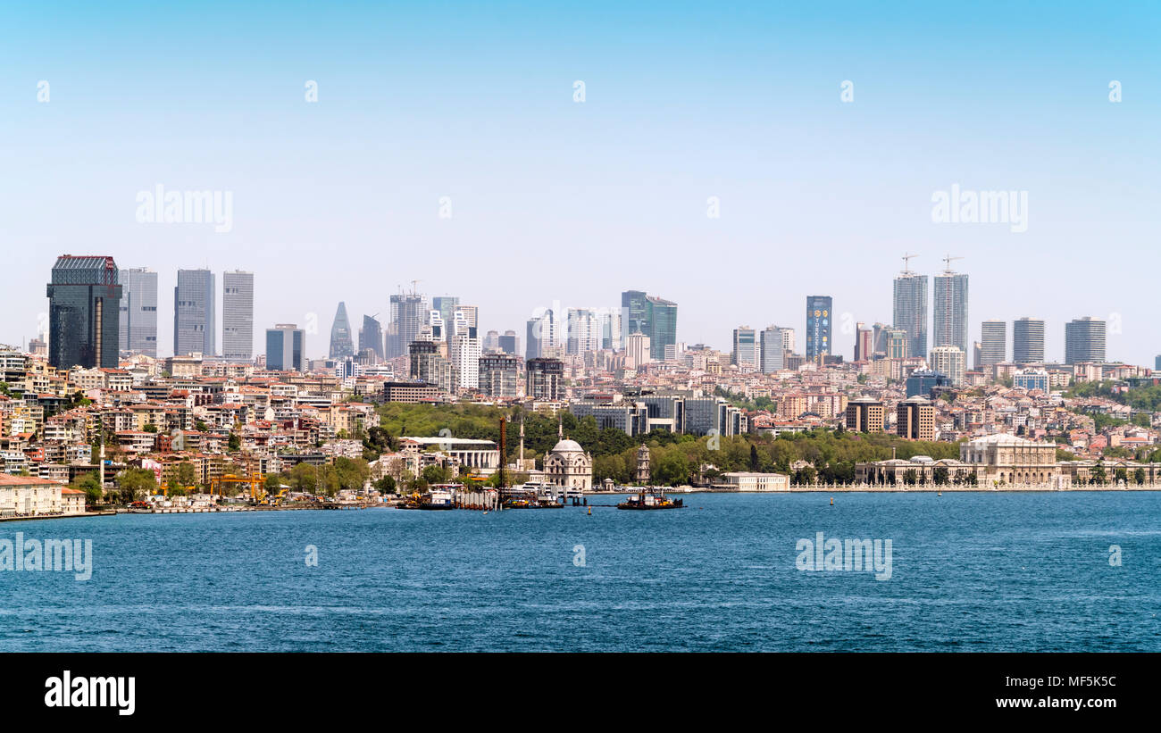 Asien, Türkei, Istanbul, Besektas, Bosporus Stockfoto