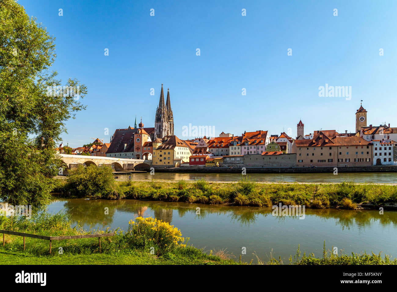 Regensburg Blick auf die Altstadt