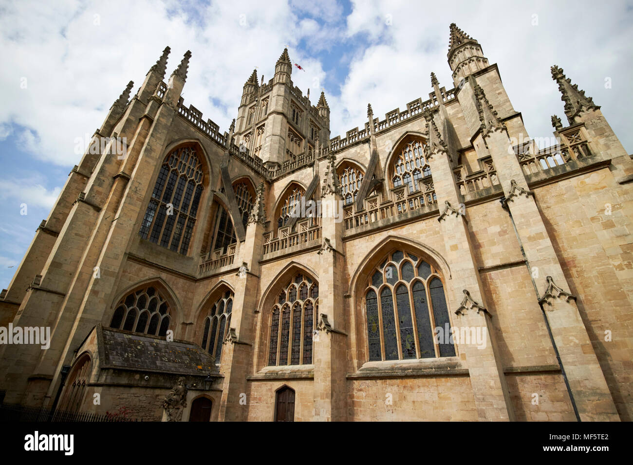 Bath Abbey Bad Somerset England Großbritannien Stockfoto