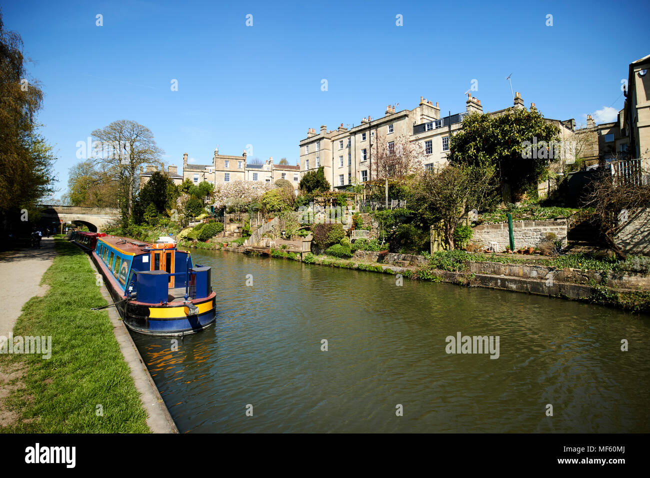 Die Kennet und Avon Kanal in Bath Somerset England VEREINIGTES KÖNIGREICH Stockfoto