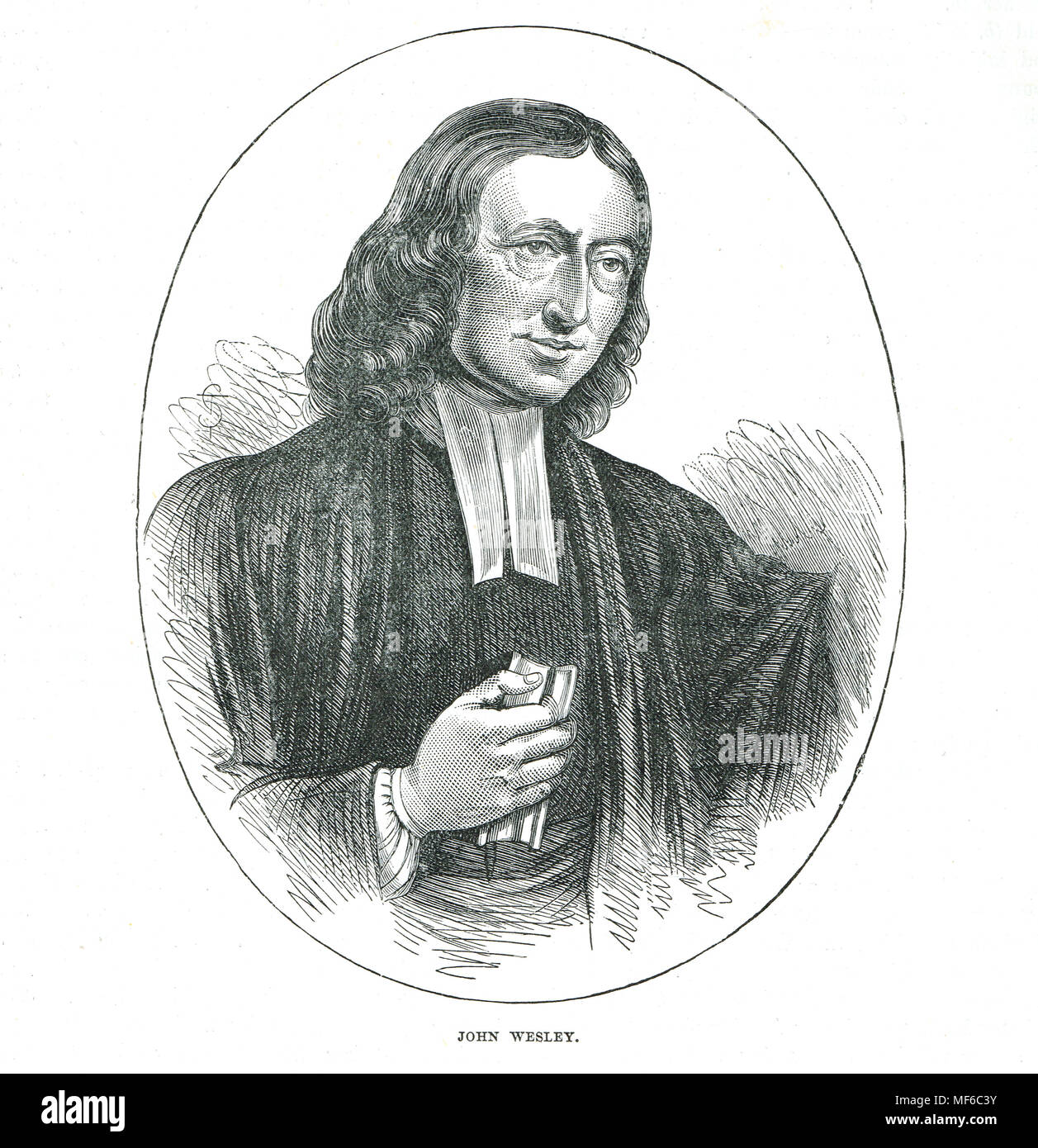 John Wesley, 1703 - 1791, Englischer Kleriker und Theologe, Mitbegründer des Methodismus Stockfoto