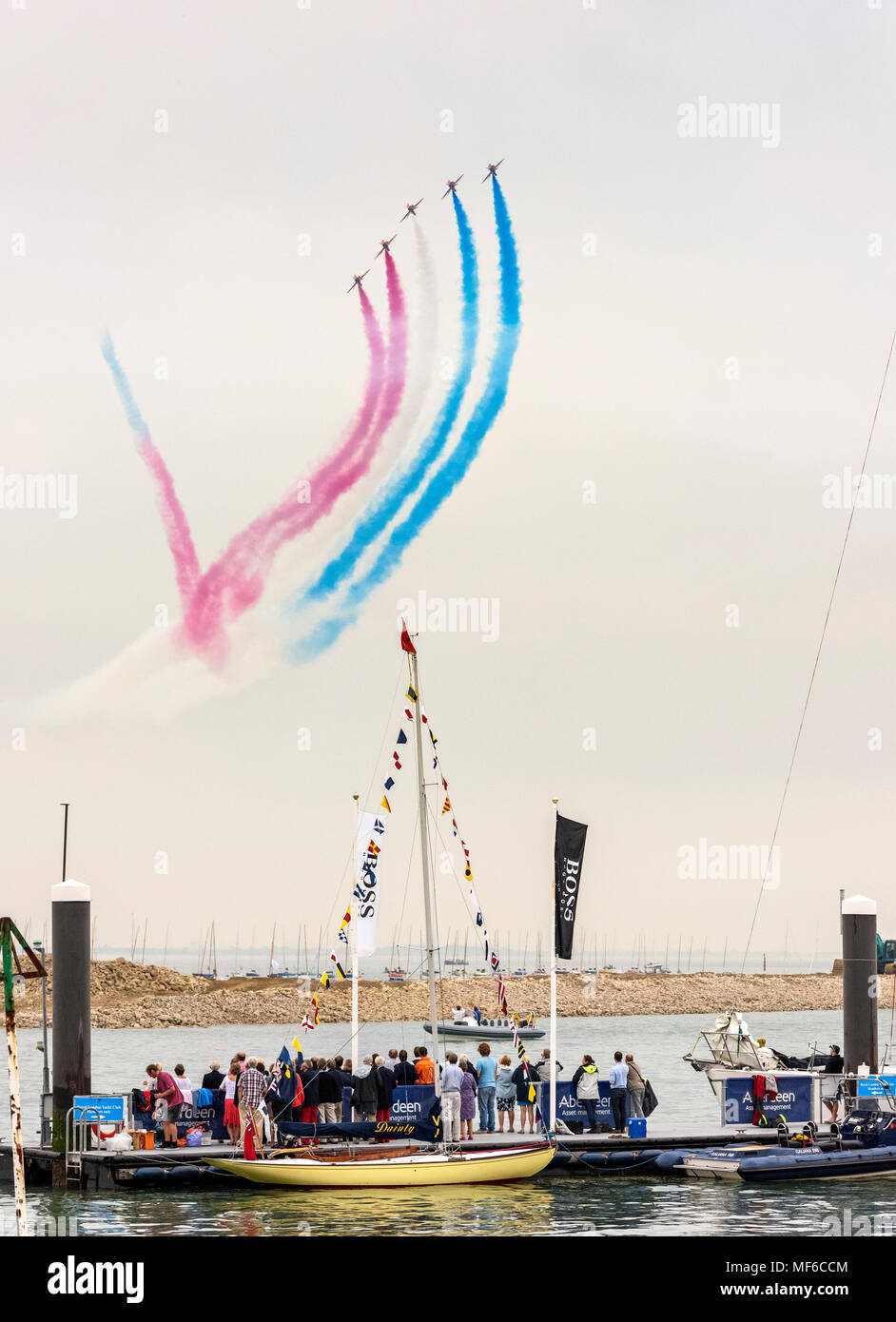 Rote Pfeile, Royal Air Force Display Stockfoto