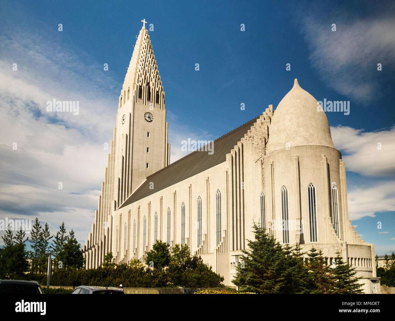 Hallgrimskirkja Kathedrale in Reykjavik, Island Stockfoto