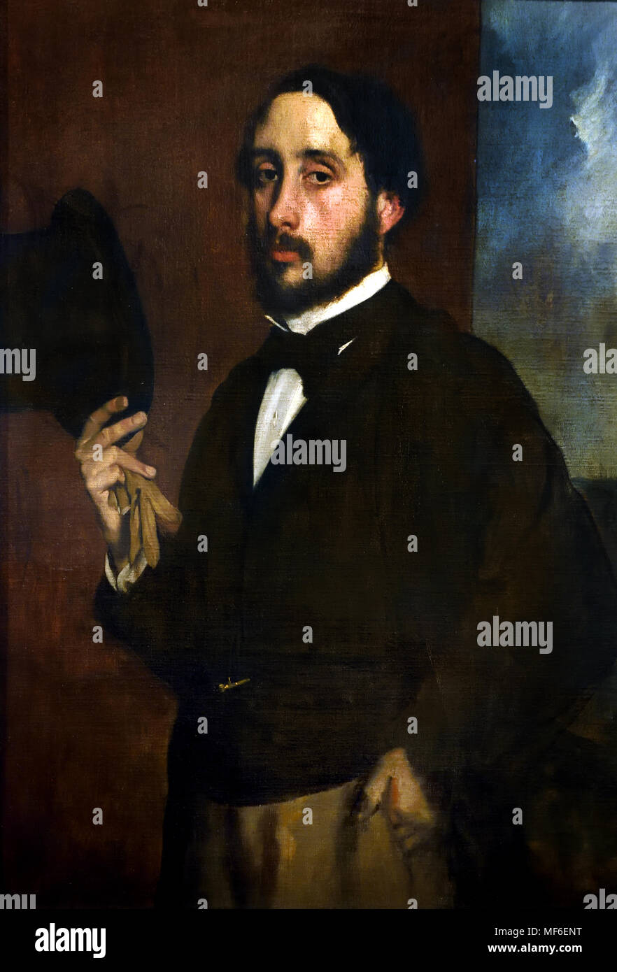 Self Portrait oder Degas Saluant 1863 Edgar Degas 1834-1917 Frankreich Französisch Stockfoto