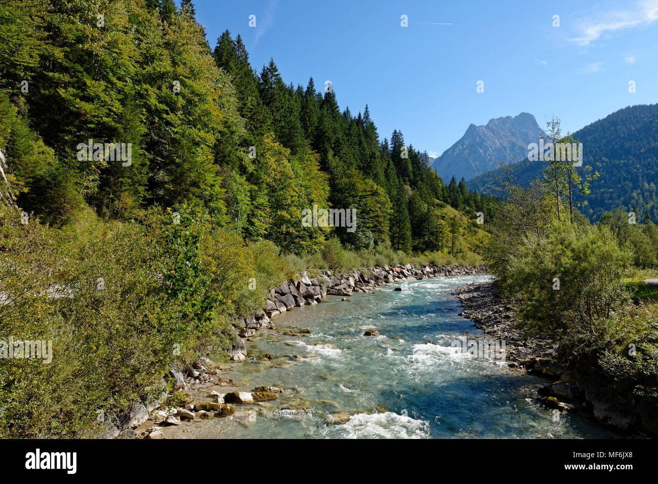 Rißbach, Eng, Hinterriss, Karwendel, Tirol, Österreich Stockfoto