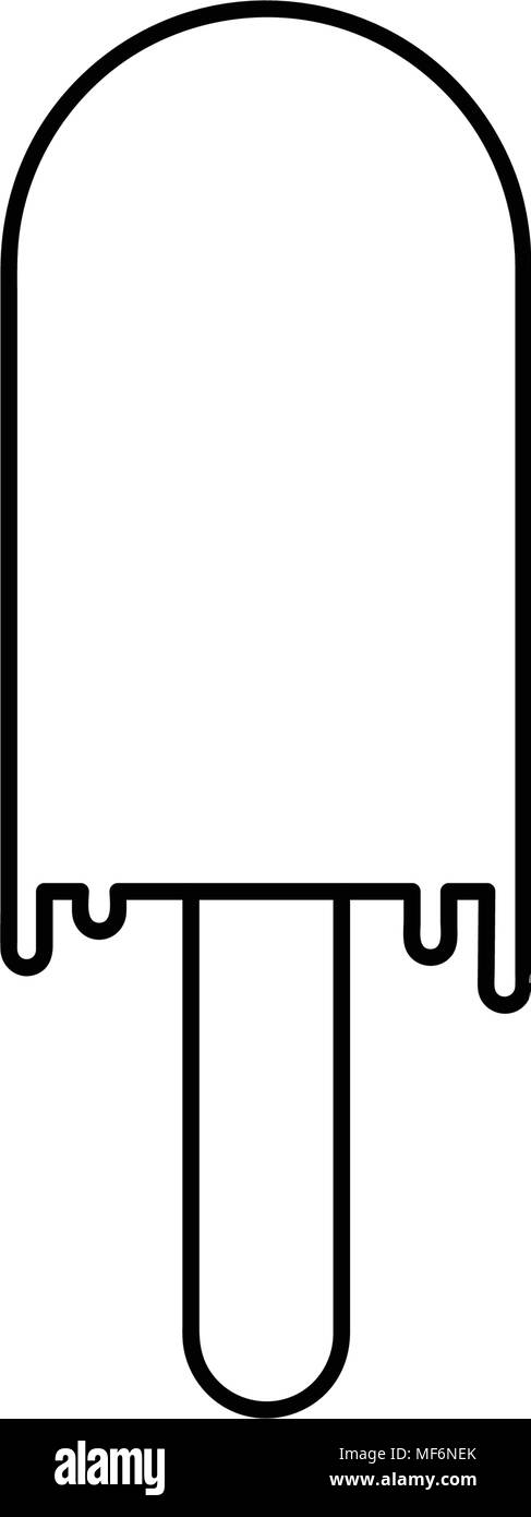 Eis Symbol auf weißem Hintergrund Stock Vektor