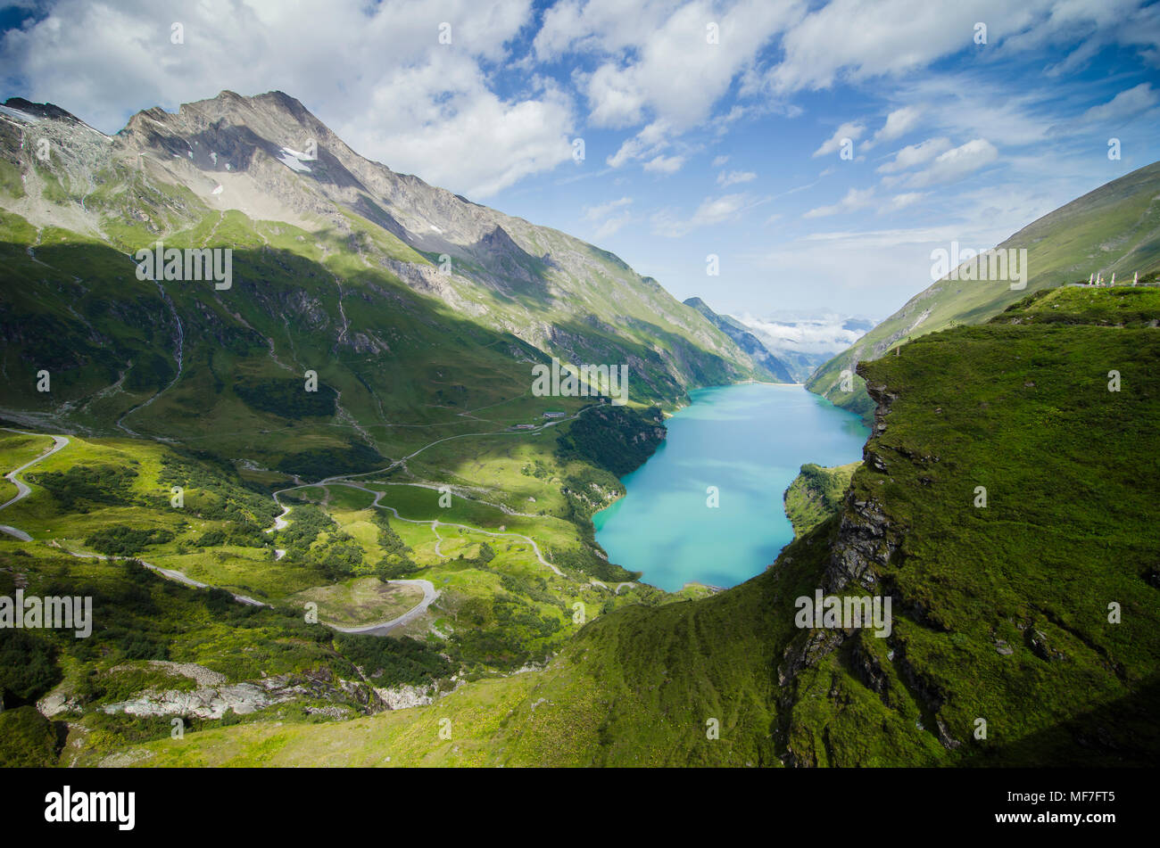 Österreich, Kaprun, Wasserfallboden dam Stockfoto