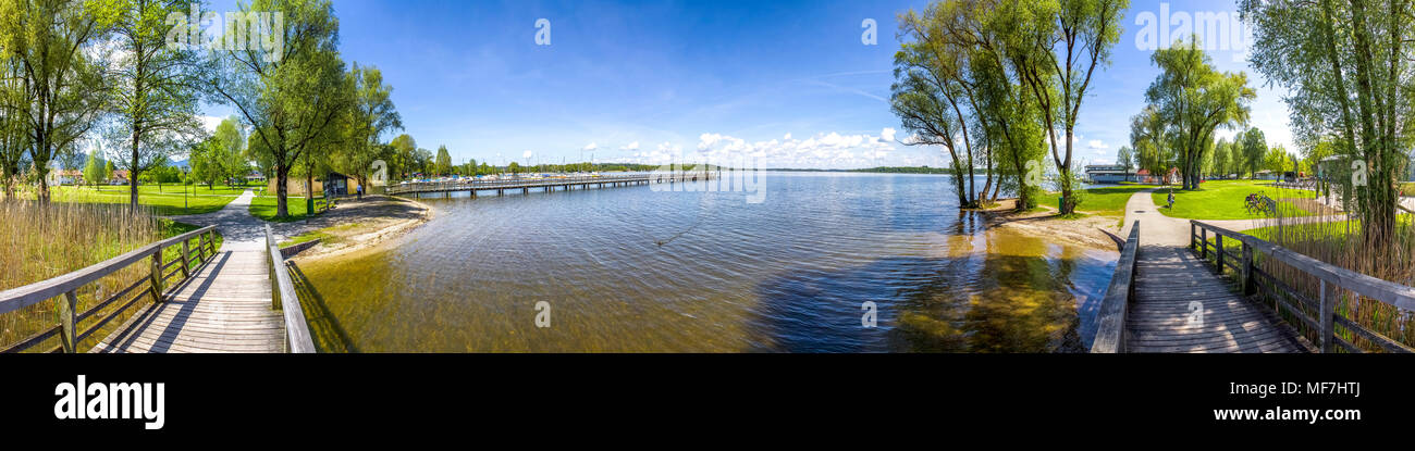 Deutschland, Bayern, Bernau, Chiemsee Stockfoto