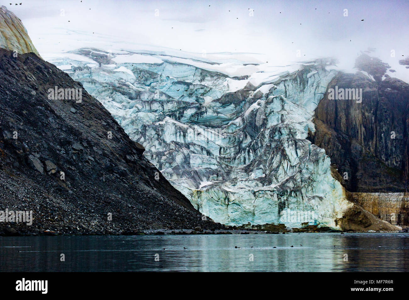 Gletscher auf Svalbard Norwegen Stockfoto