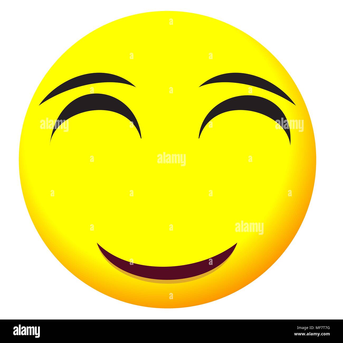 Emoji Icons mit emotionalen Gesichter Stock Vektor