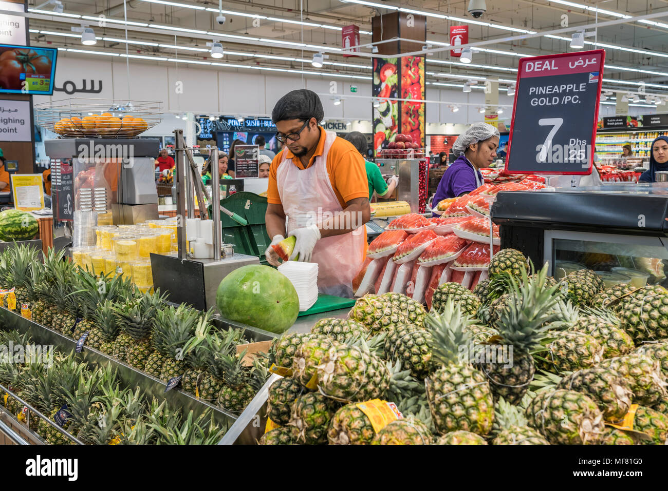 Der obstmarkt im Supermarkt in der Mall of the Emirates, Dubai