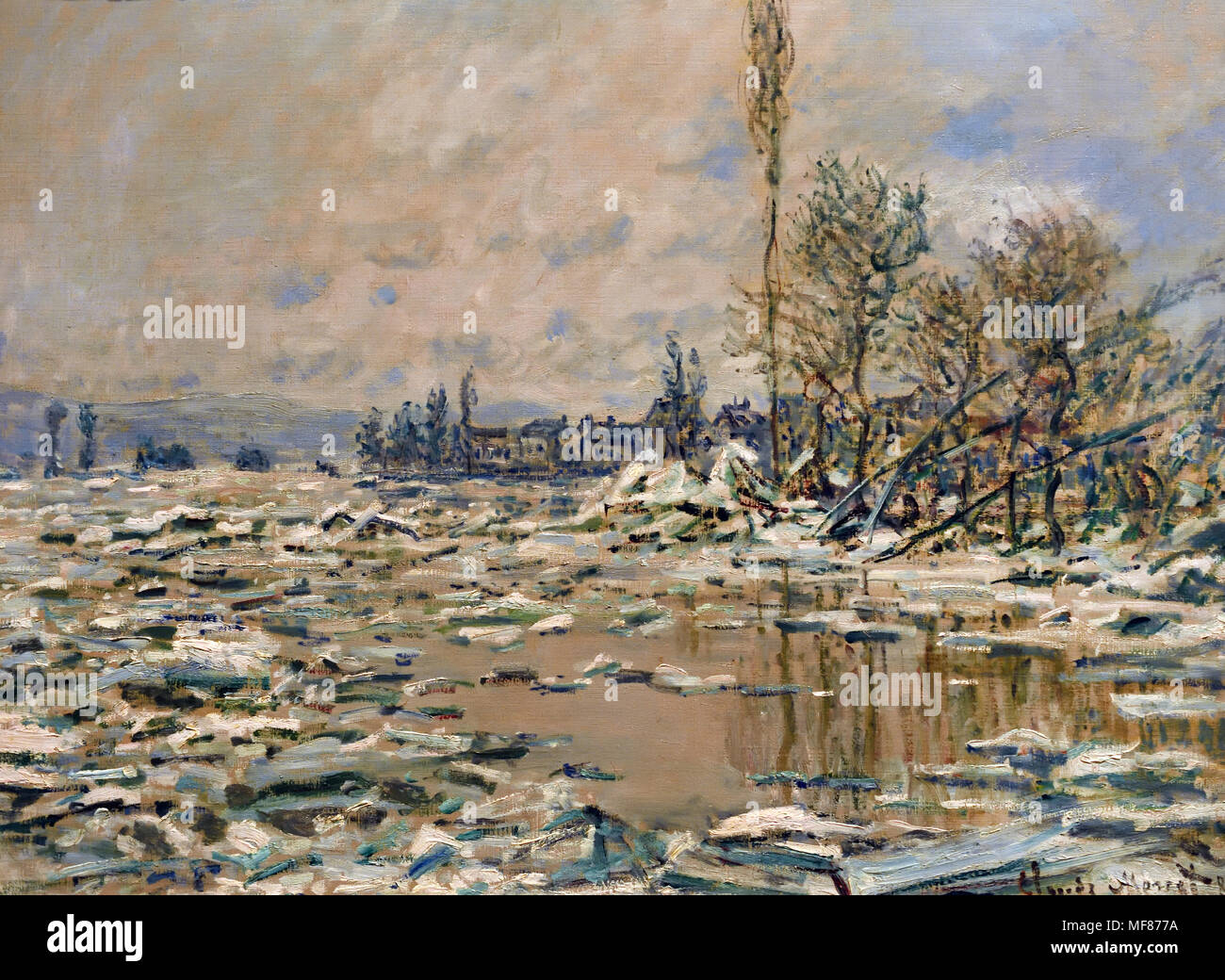 Der Zerfall des Eis 1880 Claude Monet, 1840 - 1926, Frankreich, Französisch Stockfoto