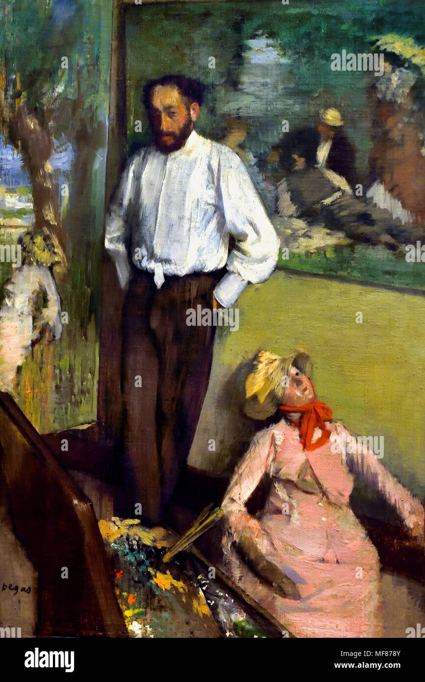 Portrait von Henri Michel Lévy (1878) von Edgar Degas 1834-1917 Frankreich Französisch Stockfoto