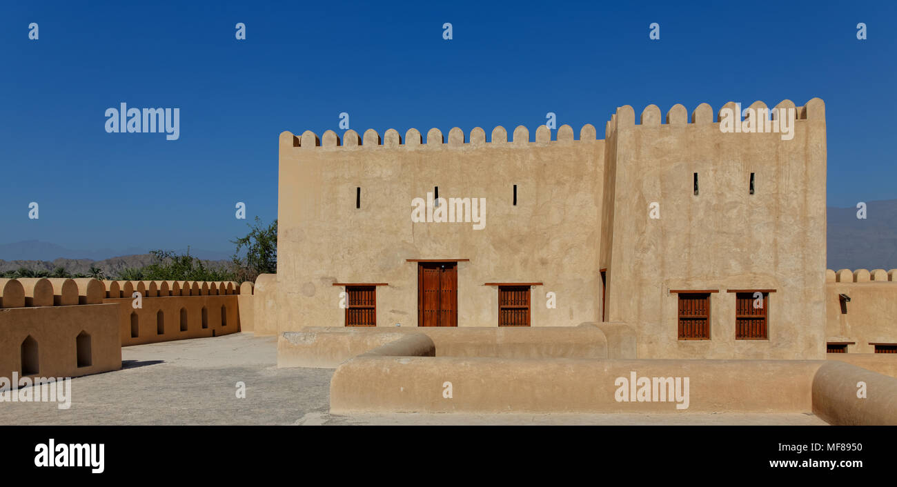 Nizwa. Nizwa Fort. Sultanat Oman. Saltanat ʿUmān. Sultanat Oman. Oman. Stockfoto