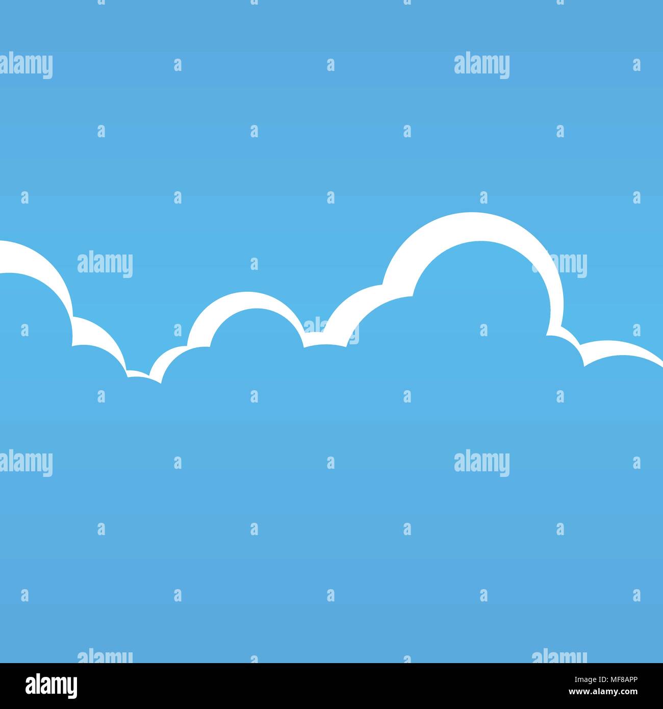 Vektor Cartoon Cloudspace Abbildung Stock Vektor