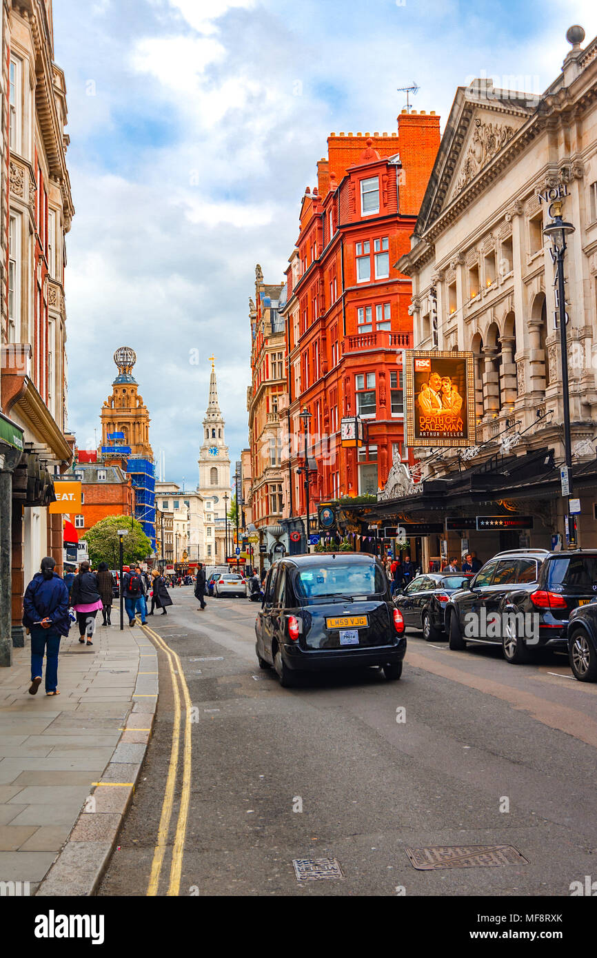 London, Vereinigtes Königreich von Großbritannien: Bunte Straßen von London Stockfoto