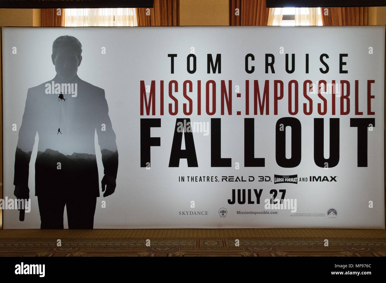 Las Vegas, USA. 23 Apr, 2018. Mission: Impossible Fallout ab 27.Juli, wie CinemaCon im Caesars Palace in Las Vegas, NV gesehen. Credit: Foto Access/Alamy leben Nachrichten Stockfoto