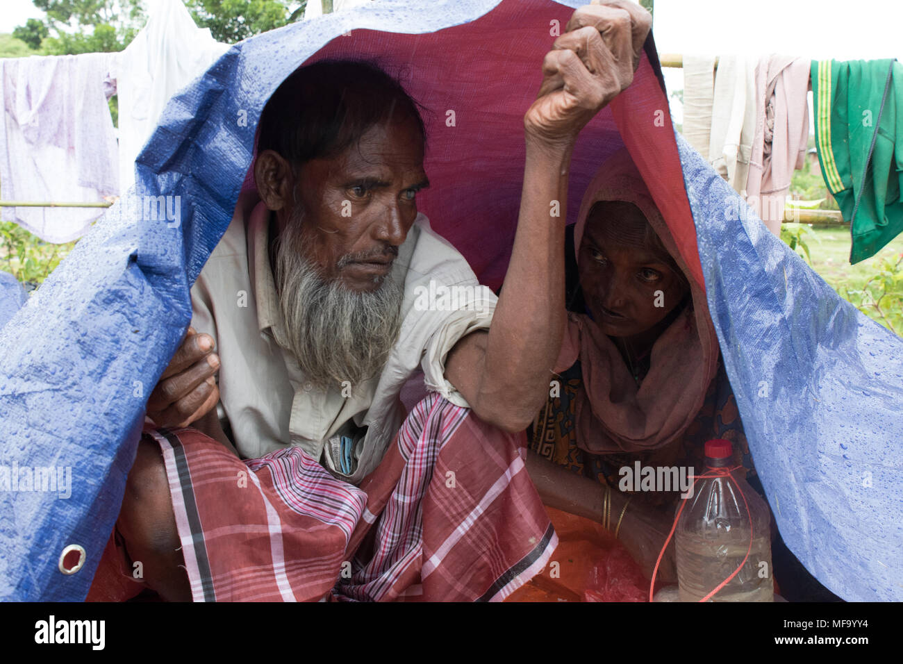 Die Rohingyas Flüchtlingskrise in Bangladesch Stockfoto