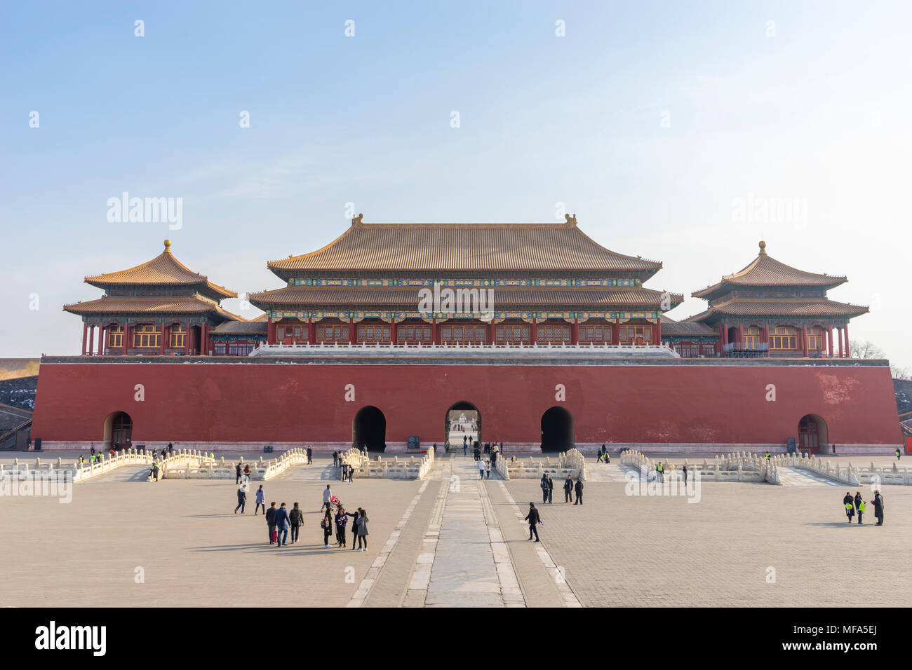 Verbotene Stadt in Peking Stockfoto