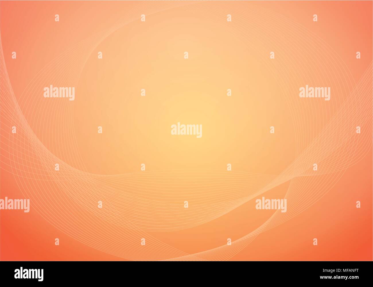 Vector orange Hintergrund mit Kreativen gekrümmte Linie und Textur. wallpaper symbolisiert Sommer Sonnenuntergang Stock Vektor