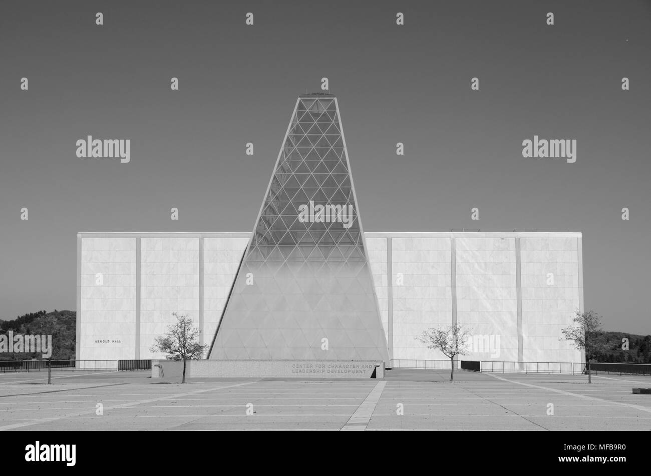 Die Air Force Academy Campus ist ziemlich einzigartig in Colorado Springs, Colorado. Stockfoto