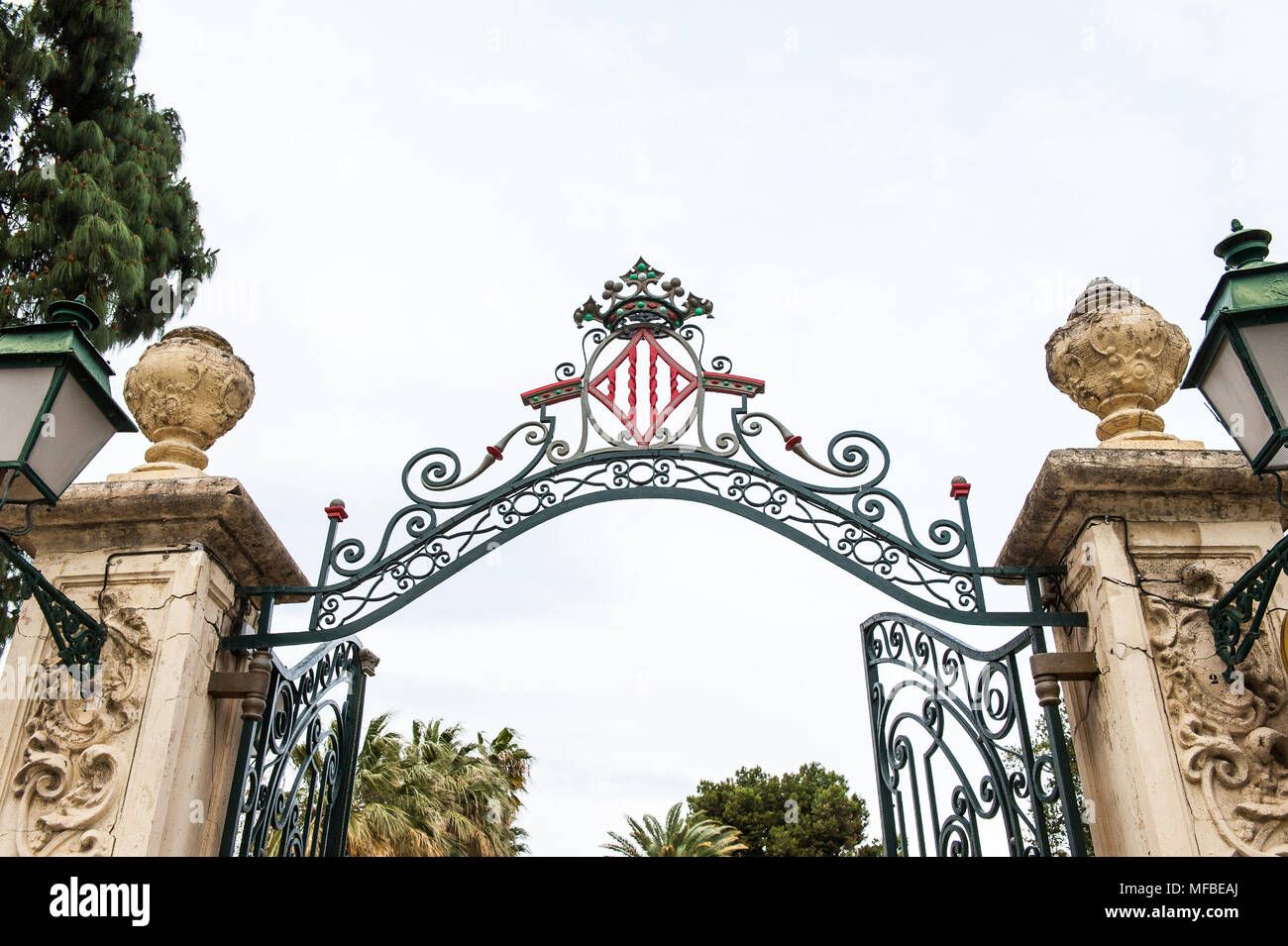 Jardines de Viveros Vivieros (Garten), Valencia, Spanien Stockfoto