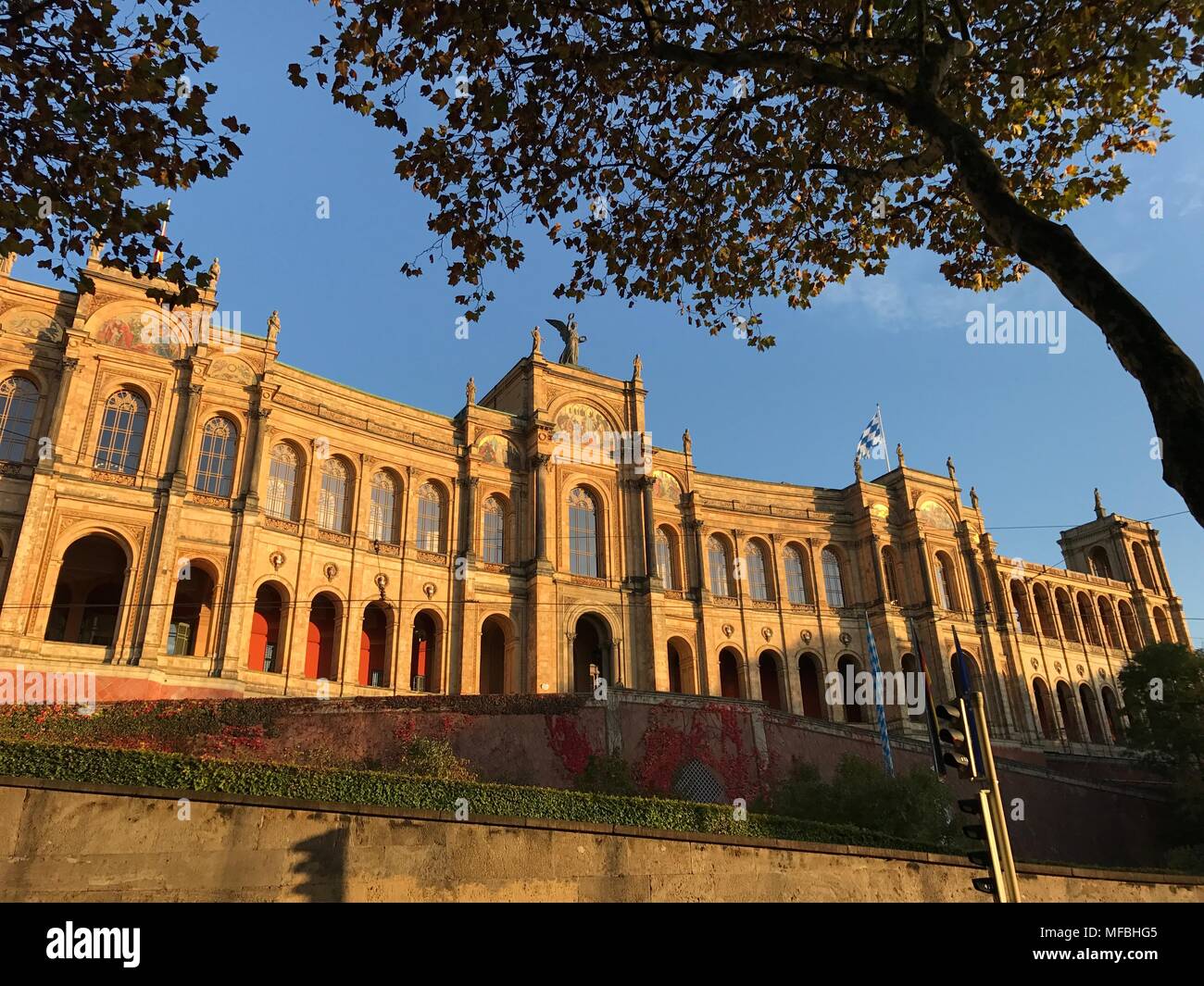 Maximilianeum, Haus im Bayerischen Landtag, München, Bayern, Deutschland, Europa, Erde Stockfoto