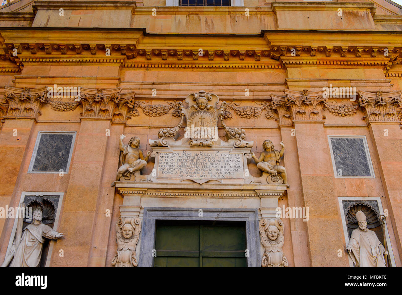 Architektur von Genua, Italien. Stockfoto