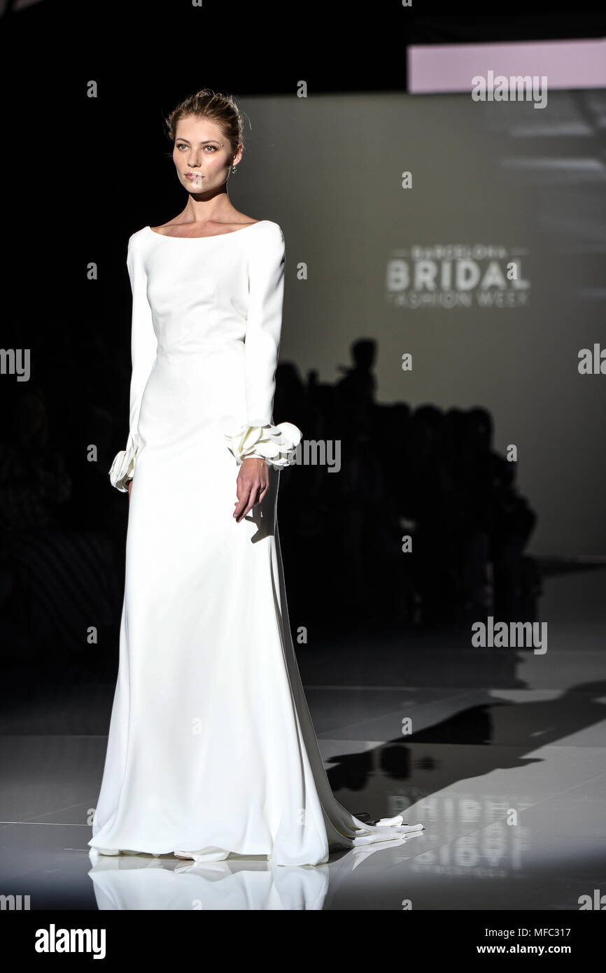 Bridal fashion week Barcelona Stockfoto