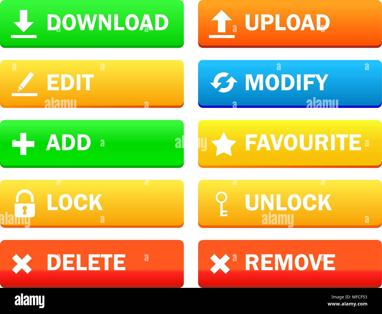 Moderne Symbol für Ort, File Manager, Sammlung Stock Vektor