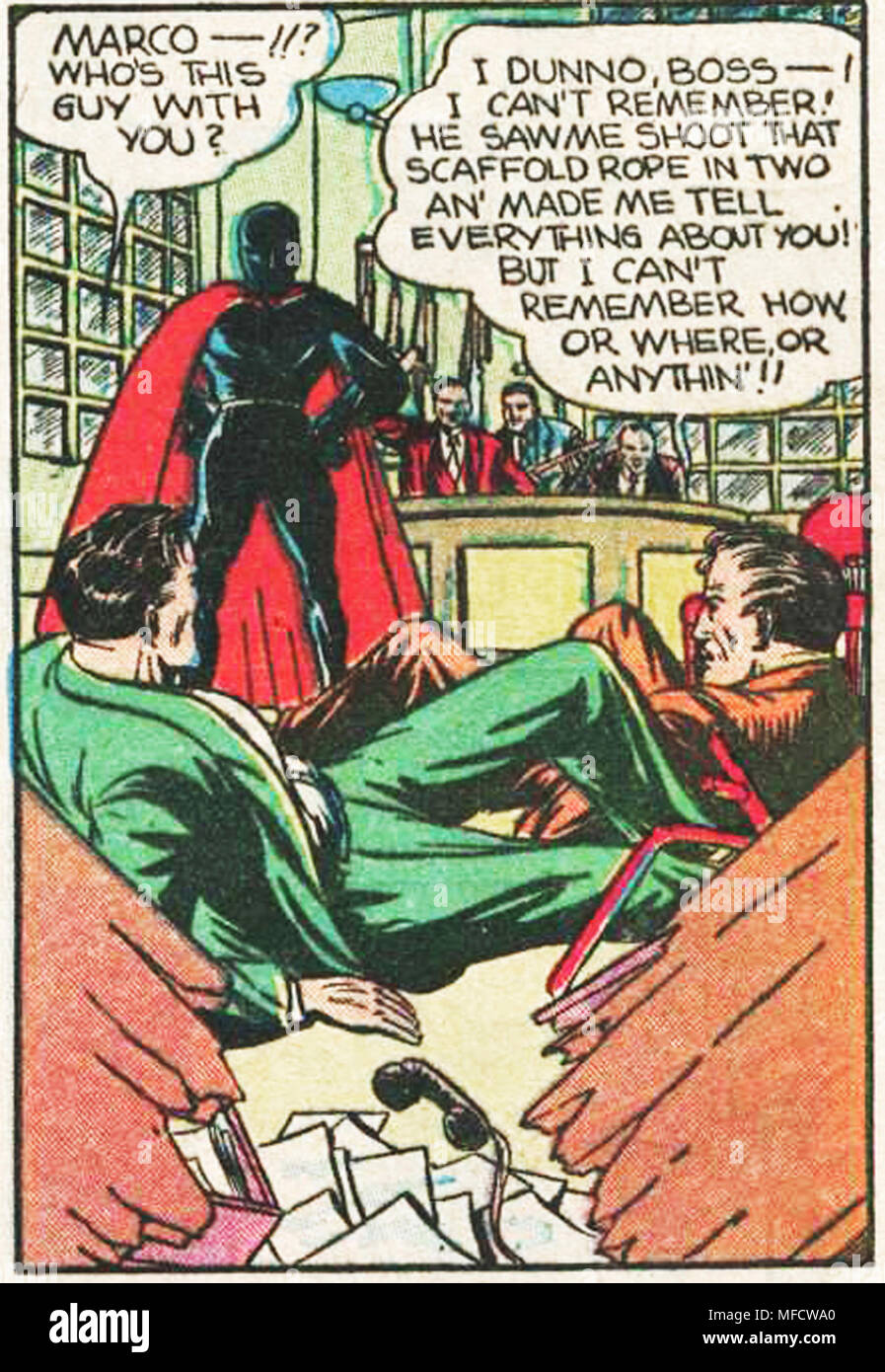 Erstaunliche Abenteuer Classic Vintage Comic Panel Kunst Superhelden Und Schurken Stockfotografie Alamy