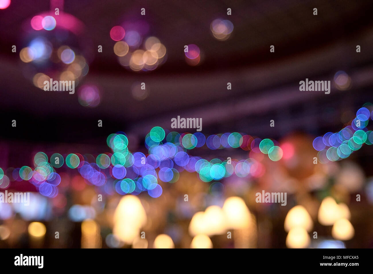 Unscharfer Hintergrund Helle Flecken Blau Und Turkis Stockfotografie Alamy