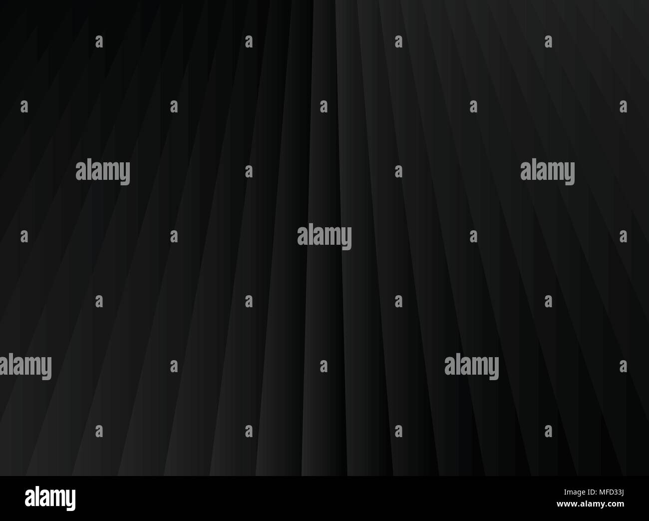 Abstrakte stripe geometrische Perspektive vertikale Linien schwarz und Grau gradient Farbe Hintergrund. Vector Illustration Stock Vektor