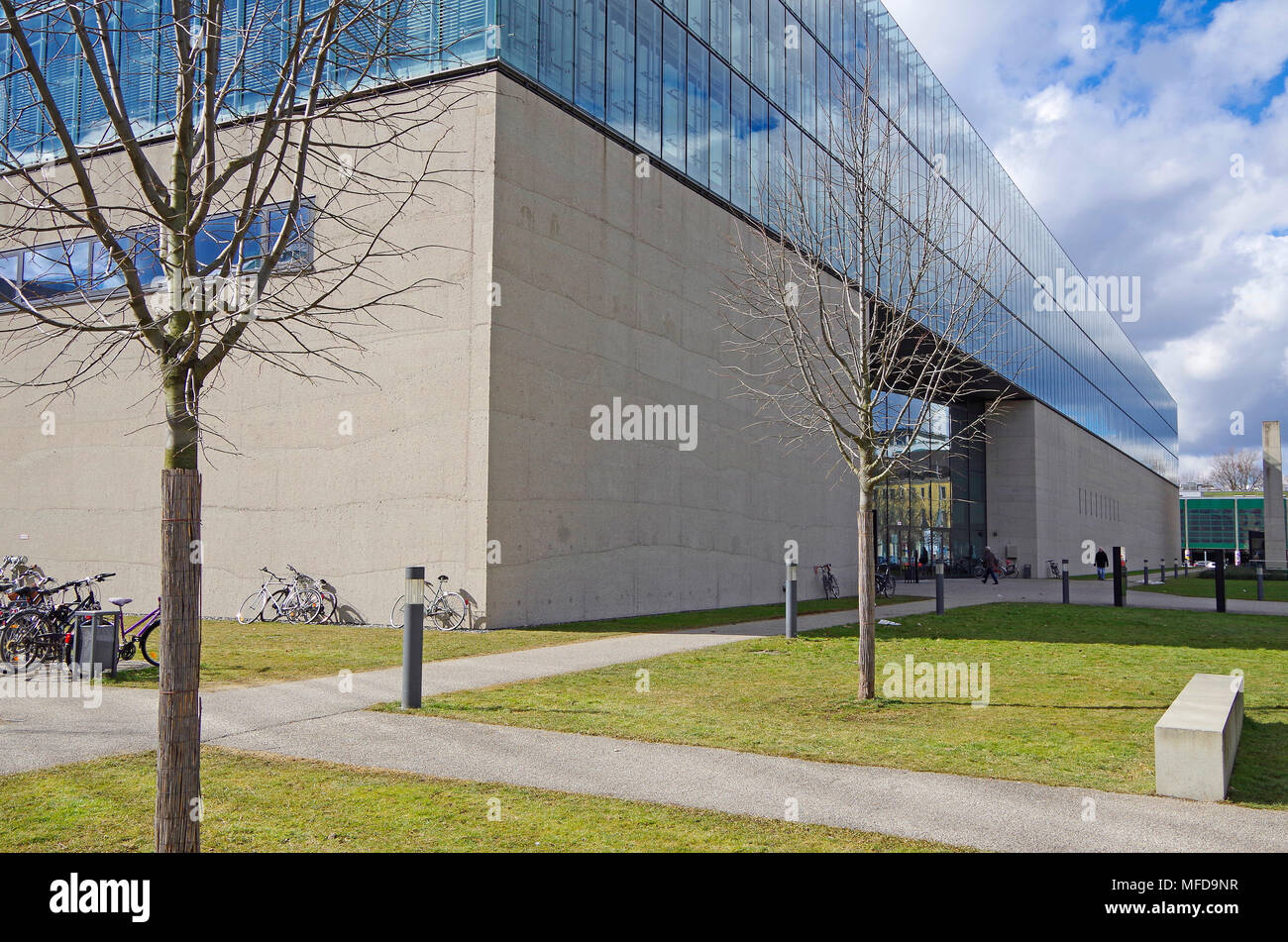 Gebäude, in dem sich das Staatliche Museum Ägyptischer Kunst und der Hochschule für Fernsehen und Film München, Stockfoto