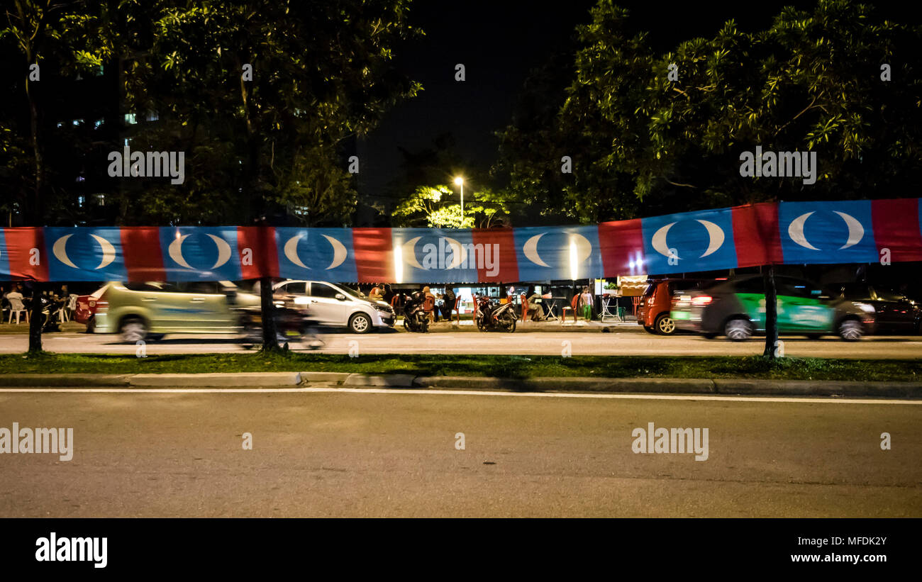 Kuala Lumpur, Malaysia. 24. April 2018. Malaysia big Parlamentswahlen (GE 14) fällt am Mai 9th, 2018. © Danny Chan/Alamy Leben Nachrichten. Stockfoto